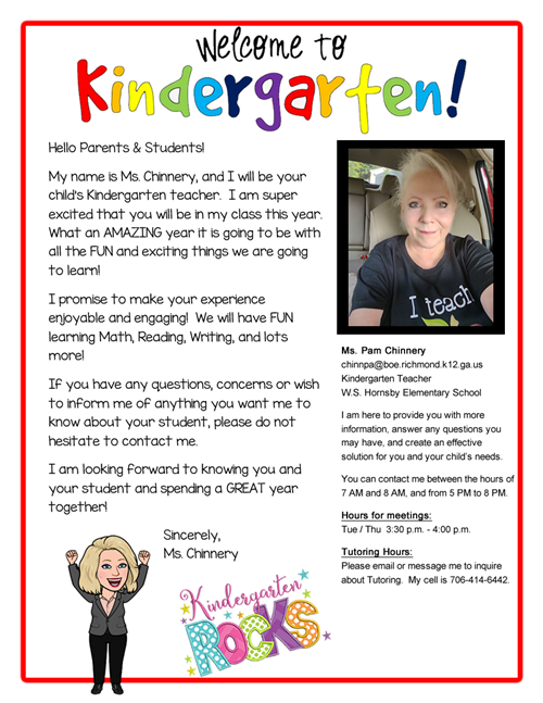 Welcome to Kindergarten!